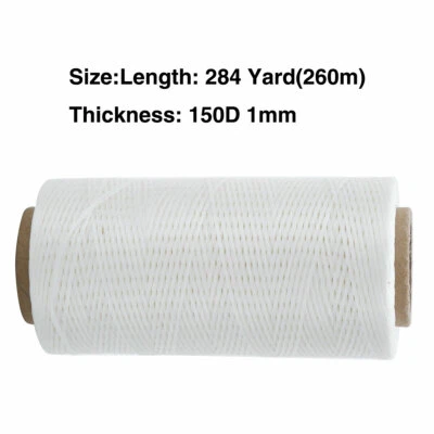 150D Flat Waxed Sewing Thread Cord Rope Strings for Leather Crafts DIY Bracelet - Image 1 of 4