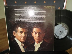 LEONARD BERNSTEIN PHILIPPE ENTREMONT RACHMANINOFF CONCERTO NO.2 COLUMBIA MONO LP - Picture 1 of 2
