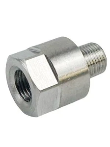 Gauge Sender Adapter 1/8"NPT(M) to M10x1.0(F) For Oil Temp/Pressure Sensor - Foto 1 di 12