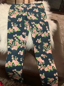 Matilda Jane 435 In The Valley Jeggings Leggings Blue Floral Size 12 - Picture 1 of 4