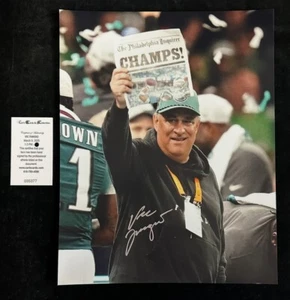 Vic Fangio Signed Autographed 11 x 14 Football Photo Philadelphia Eagles - Picture 1 of 1