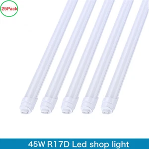 25Pack 8 Foot Led Shop Light 45W HO T8 Rotatable Base 8FT R17D 8' Led Tube Light - Picture 1 of 12