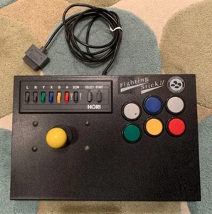HORI Fighting Stick Controller HSJ-12 Super Famicom Nintendo Arcade Stick Tested - Picture 1 of 1