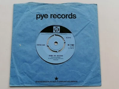 STATUS QUO  ORIG 1970  UK 45  DOWN THE DUSTPIPE   FACE WITHOUT A SOUL  EX - Image 1 of 4