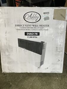 ASHLEY Hearth Products Direct Vent Wall Heater 17,000 BTU DVAG17N Natural Gas,