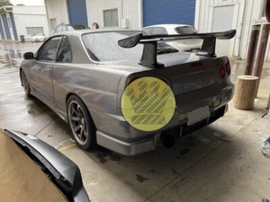 Skyline r34 gtt gts gtr carbon fiber spoiler wing with Jun leg (200mm) body kit - Picture 1 of 23