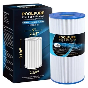 POOLPURE PRB35-IN Spa Filter Replaces Unicel C-4335, Guardian 409-219, FC-2385 - Picture 1 of 8