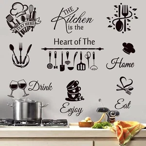 Kitchen Wall Decor Kitchen Quote Wall Stickers Kitchen Dining Room Wall Decal... - Picture 1 of 7