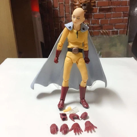 New Anime Figma 310 One Punch Man Saitama 6in Action Figure Box Set Cover