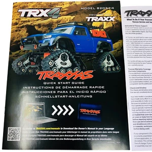 Traxxas TRX4 TRX-4 Equipped with Traxx 82034-4 Quick Start Guide Manual Pack New - Picture 1 of 12