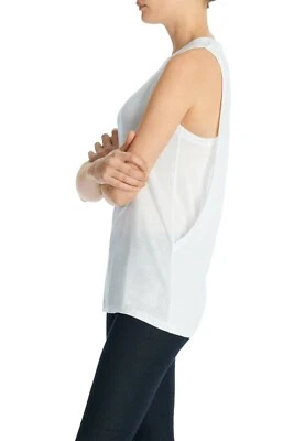 J Brand Carondelet Tank Top Lyocell Jersey White  - Image 1 of 4