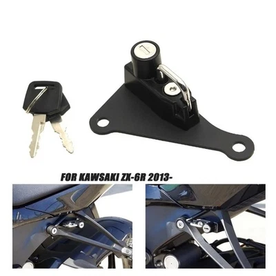 Motorcycle CNC Helmet Lock Mount Hook For Kawasaki ZX6R ZX-6R ZX 6R 2013-2020 - Imagen 1 de 4