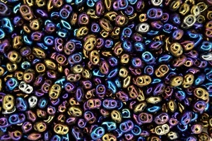 10g-100g Matubo SuperDuo Czech Seed Beads 2.5x5mm Iris Blue - Picture 1 of 5