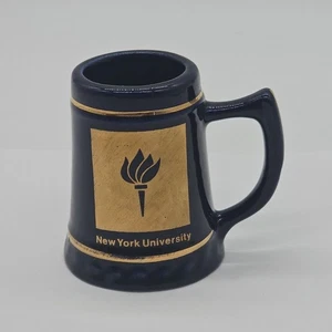 New York University Pencil / Pen Holder Mini Beer Stein Mug Rare 2.75” Tall NYU - Picture 1 of 12