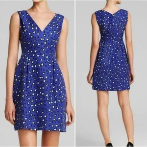 Kate Spade Dawson Cheetah Animal Print Print Mini Dress Silk Cotton Lined Size 8 - Picture 1 of 13