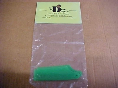 KBDD 4008 = PALAS DE ROTOR DE COLA VERDE: HELICÓPTERO ALIGN T-REX 450 Foto 1 de 2