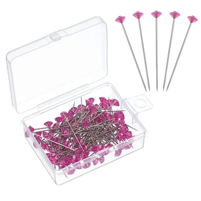 200pcs Bouquet Pins 1.5 Inch Corsage Pins Straight Head, Pink - Imagen 1 de 4