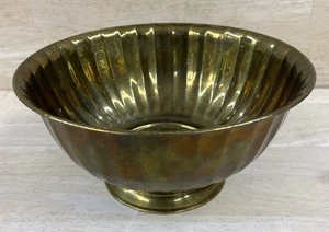 SOLID BRASS PLANTER Pot Bowl India Shabbiria Arts 8.5"    (FREE SHIPPING) - Picture 1 of 11