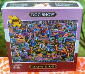 100% COMP. BUFFALO DOWDLE 1000 PIECE JIGSAW PUZZLE-DOG SHOW - Picture 1 of 2
