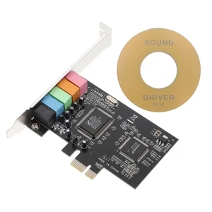 2 sztuki karta rozszerzeń karty dźwiękowej Pcie na kartę dźwiękową 5.1 PCI - Zdjęcie 1 z 12