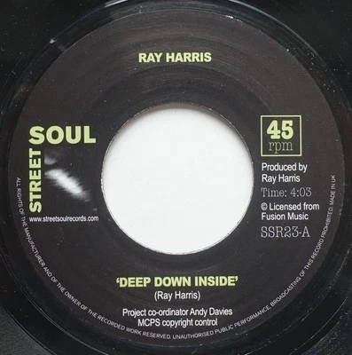 Ray Harris - Deep Down Inside  (7") (Mint (M)) - 3108303768 - Image 1 of 2