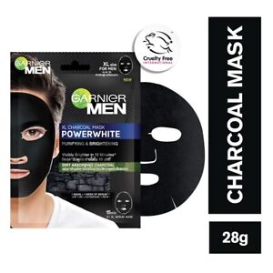 Garnier Men PowerWhite XL Charcoal Mask For Purifying & Brightening Face 28 Gram