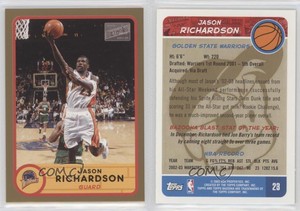 2003-04 Bazooka Gold Jason Richardson (White Jersey) #23.1