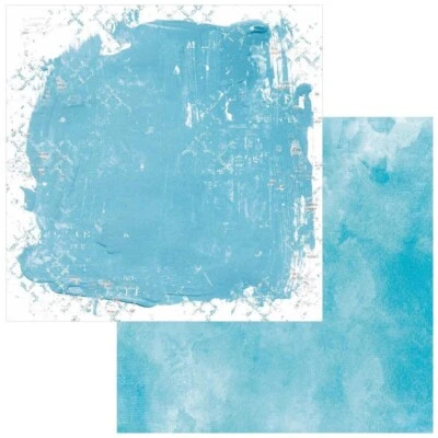 Spectrum Gardenia- Blue,  scrapbook paper, DS, 49 and Market #SG23978 - Image 1 of 2