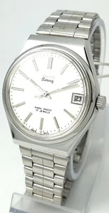 Authentic HMT Tareeq White dial, 17J Collectible Men's Mech Watch*NOS* With Date - Picture 1 of 3