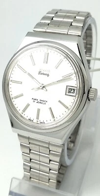 Authentic HMT Tareeq White dial, 17J Collectible Men's Mech Watch*NOS* With Date - Image 1 of 3