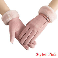 Herren Damen Warm Neu Damen Winter Thermo Warm Lammfell Handschuhe Touchscreen