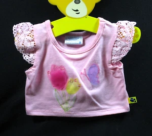 Build a Bear Pink Lacey Tulip Tee - Dated 12/11 - #1050452 - Picture 1 of 5