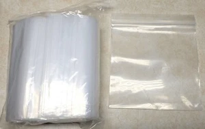 6 x 6 durchsichtige wiederverschließbare Polybeutel 4 Mil Lebensmittelqualität 100 Ct - Bild 1 von 1