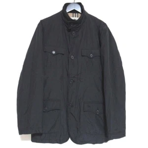 BURBERRY LONDON Nova Check Lining Nylon Hunting Jacket Padded Jacket 52 Black - Picture 1 of 11