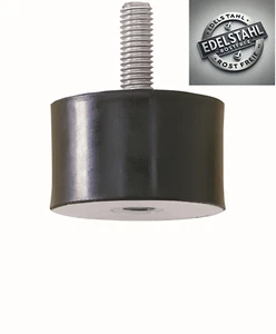 Gummipuffer Typ B Edelstahl Silentblock Schwingungsdämpfer M6-M16 Anschlagpuffer - Bild 1 von 8