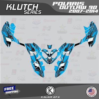 Kit de gráficos para POLARIS OUTLAW 90 (2007-2014) serie Klutch - cian 16-MIL Foto 1 de 4