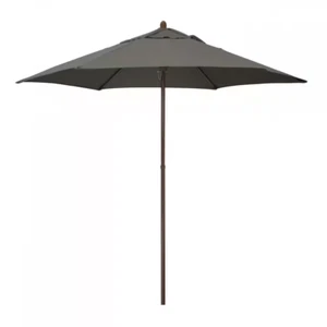 Sombrilla 9 Pies Para El Sol Mesa De Patio Exterior Gris Toldo Grande En Oferta - Picture 1 of 12