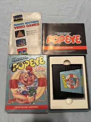 Atari 5200 Popeye Complete In Box Authentic OEM - Image 1 of 4