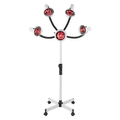 Lámpara de calor infrarroja de 5 cabezales peluquería salón calefacción luz peinado secador permanente Foto 1 de 4