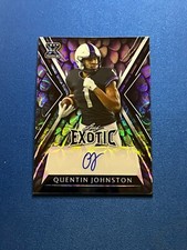 2023 Leaf Exotic Football KALEIDOSCOPE Dragon Auto of Quentin Johnston #1/2!