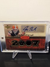 2007 Upper Deck Premier Football Rookie Autograph #150 Joe Thomas RPA Patch AUTO