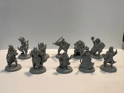 Hero’s Pack Lot (10) – DnD 5e Compatible - Pathfinder - RPG - 32mm / 1” Scale - Image 1 of 4