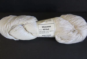 Treenway Silken Cloud 70% Silk cotton NATURAL 60/2x2 Lace Yarn 100g 3.5oz - Picture 1 of 8