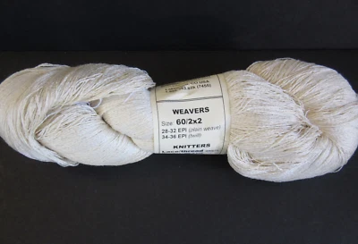Treenway Silken Cloud 70% Silk cotton NATURAL 60/2x2 Lace Yarn 100g 3.5oz - Image 1 of 4