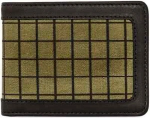 Filson Tin Cloth Outfitter Wallet 20242583 MADE IN USA Flyway Green Bridle Card - Picture 1 of 7