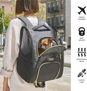 Transportamascotas de viaje plegable Kenneth Cole reacción suave multientrada 18 libras - nuevo - Imagen 1 de 3