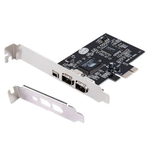 PCI-Express to 3Ports IEEE 1394a 2x6-Pin+1x4-Pin DV Capture Firewire Card - Picture 1 of 4