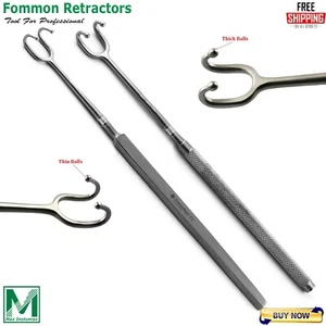 Fomon Retraktoren Hauthaken Doppelzinken Kugelende 16 cm HNO Chirurgische Instrumente - Bild 1 von 6
