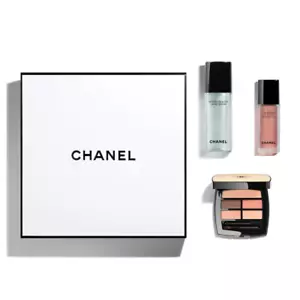 CHANEL Makeup Set Hydra Beauty Micro Serum Pink Blush Eyeshadow Palette Warm 3pc - Picture 1 of 12