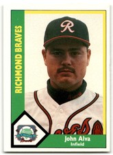 1990 CMC Richmond Braves John Alva Richmond Braves #23
